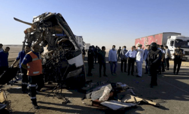 مصرع 23 شخصا بحادث سير مروع بالمنيا جنوب مصر