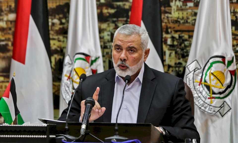 وفد من قيادة حماس برئاسة اسماعيل هنية يصل القاهرة 