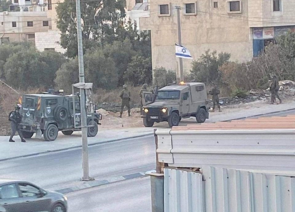 فيديو- إصابة جندي إسرائيلي دهساً جنوب نابلس