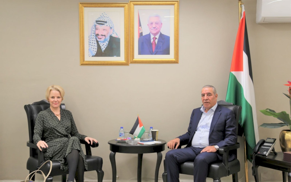 الشيخ يلتقي ممثلة سويسرا لدى دولة فلسطين في رام الله