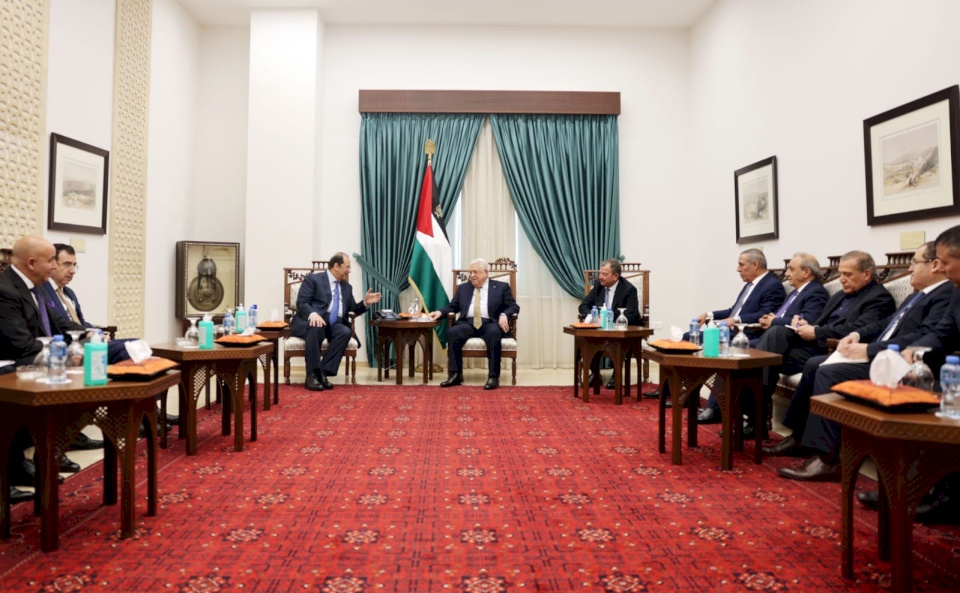 الرئيس عباس يجتمع برؤساء مخابرات مصر والأردن برام الله