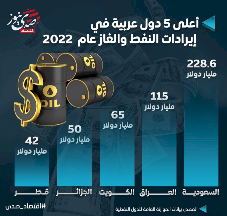 أعلى 5 دول عربية في إيرادات النفط والغاز عام 2022