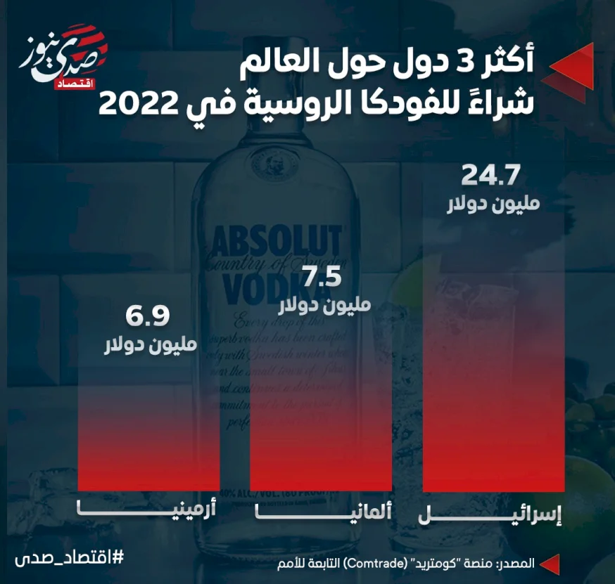 أكثر 3 دول حول العالم شراءً للفودكا الروسية في 2022