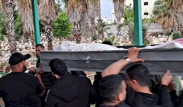 تشييع جثمان الشهيد يوسف أبو جابر في كفر قاسم