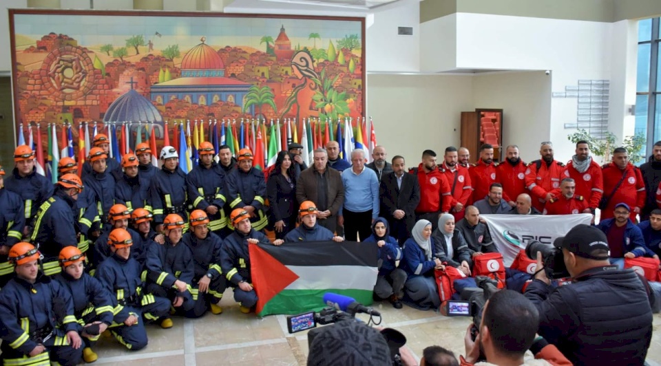 "فريق فلسطين للتدخل والاستجابة العاجلة" يتحرك اليوم إلى المغرب 