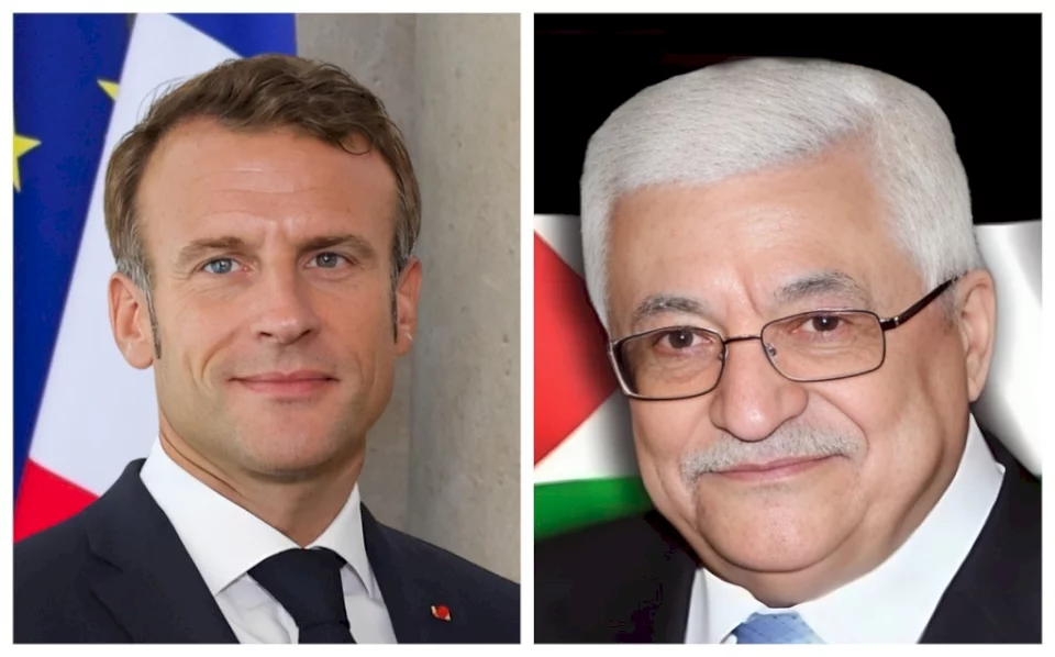 الرئيس يبحث هاتفيا مع نظيره الفرنسي مستجدات الأوضاع في الأرض الفلسطينية
