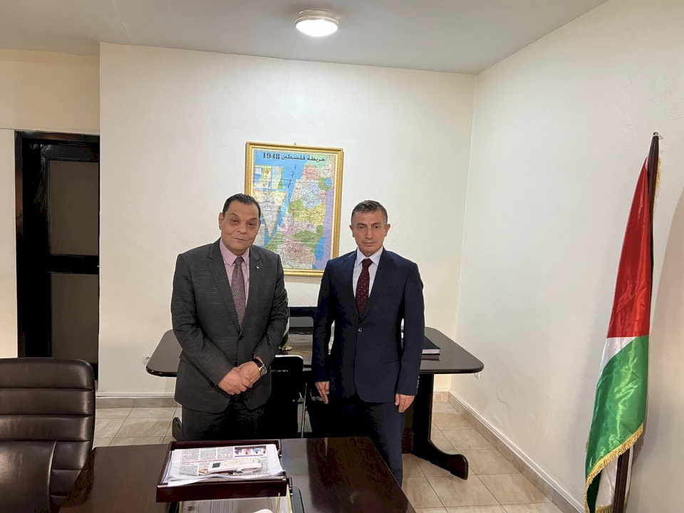 السفير الفلسطيني شلبي يلتقي سفير  تركيا لدى مالي