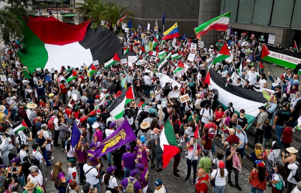 مسيرات في فنزويلا دعماً لقطاع غزة