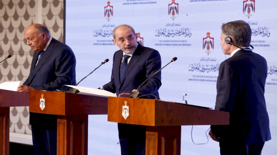 "اجتماع عمّان": إجماع عربي على وقف إطلاق النار في غزة ورفض أمريكي