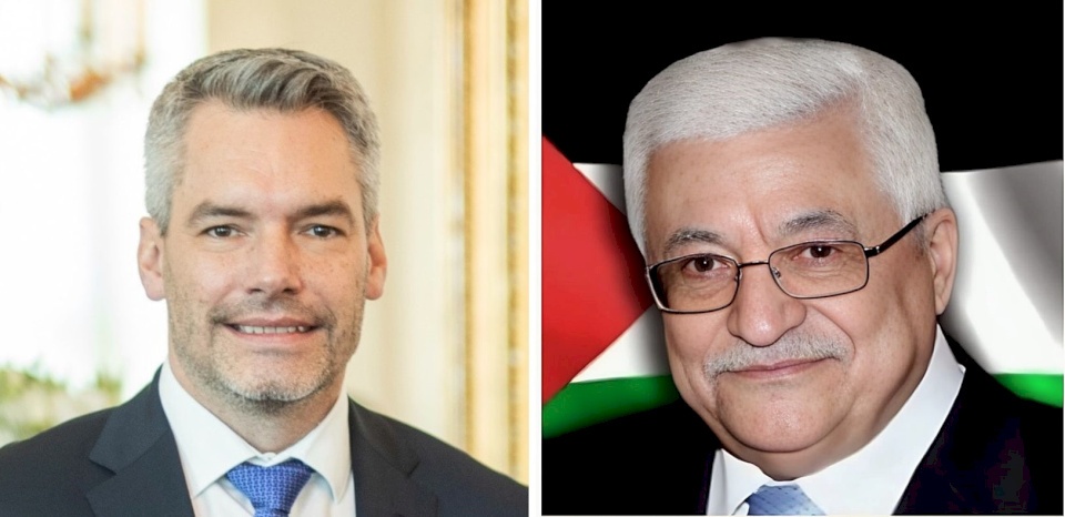 الرئيس لمستشار النمسا: لا حل أمنياً أو عسكرياً لقطاع غزة
