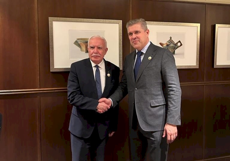 المالكي يلتقي بنظيره وزير خارجية ايسلندا السيد بيارنا بنديكتسون في اوسلو