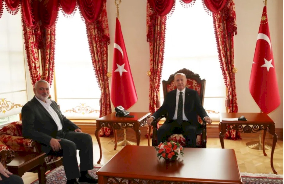 هنية يصل تركيا للقاء أردوغان لبحث تطورات العدوان على غزة