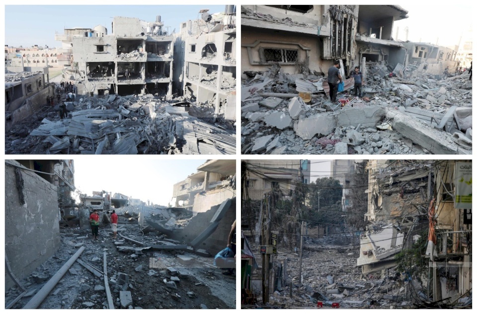  شهداء وجرحى في قصف للاحتلال استهدف عدة مناطق بمدينة غزة