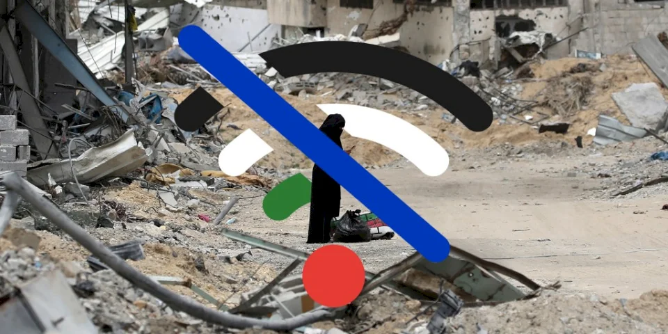 إسرائيل تعارض إعادة بناء شبكة الإنترنت في غزة