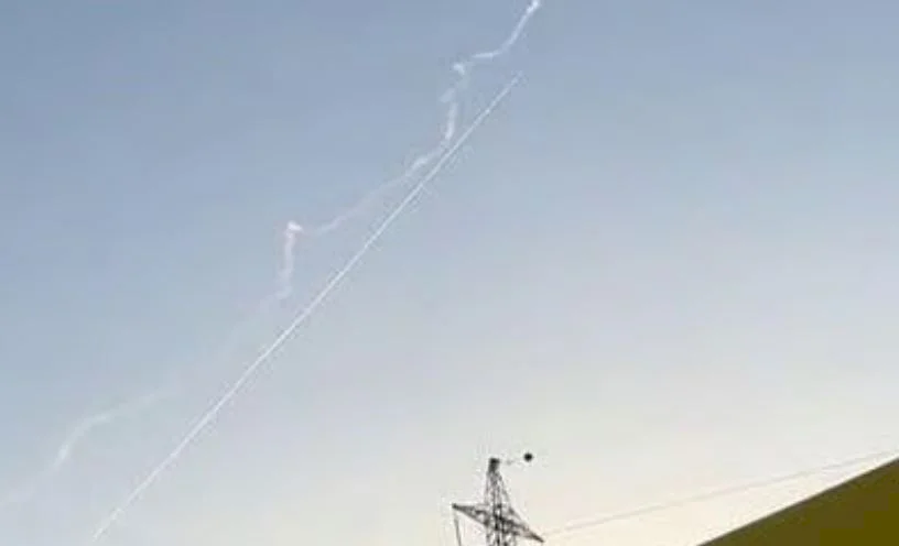 Video:: Interception Missile Launched in the Sky over Northern Occupied Palestine