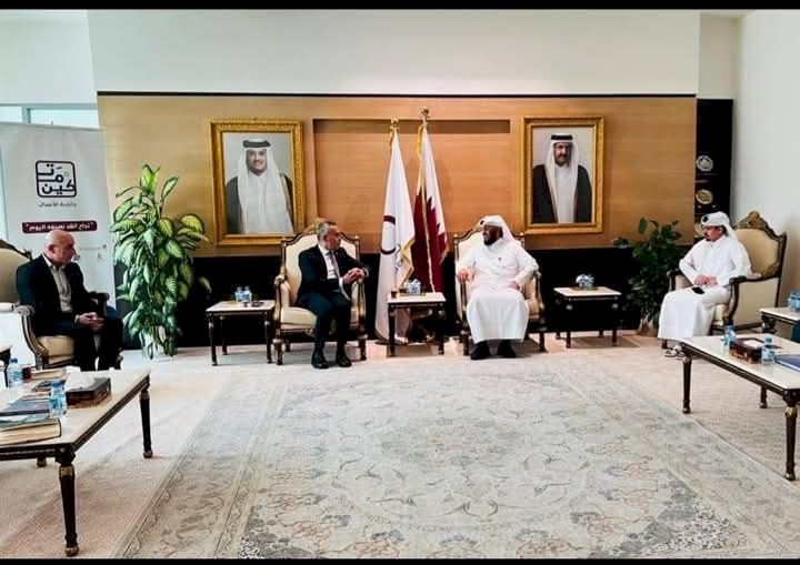 السفير أبو الرب يعقد اجتماعا مع رؤساء جمعيات خيرية ومؤسسات إنسانية في قطر
