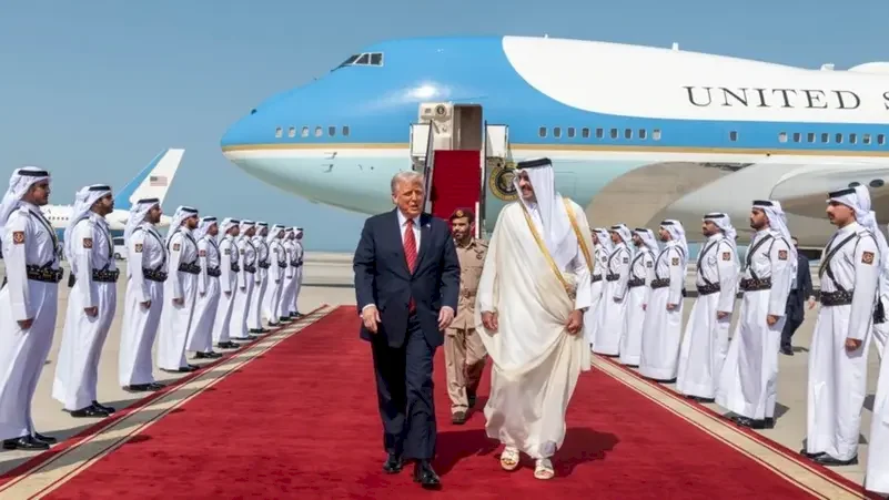 الرئيس الأميركي ترامب يصل إلى قطر