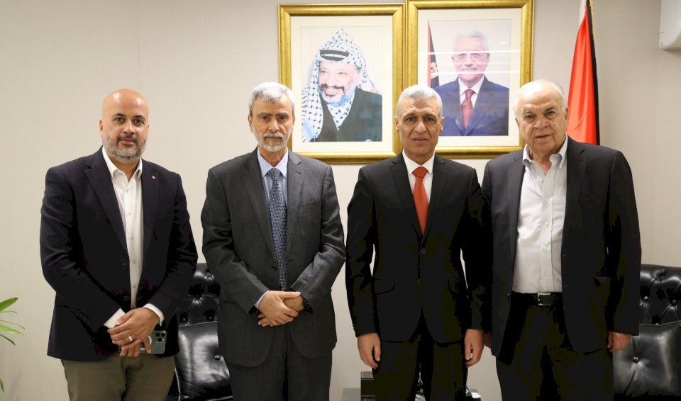 وزير الشؤون المدنية يستقبل وفداً من مصلحة مياه محافظة القدس