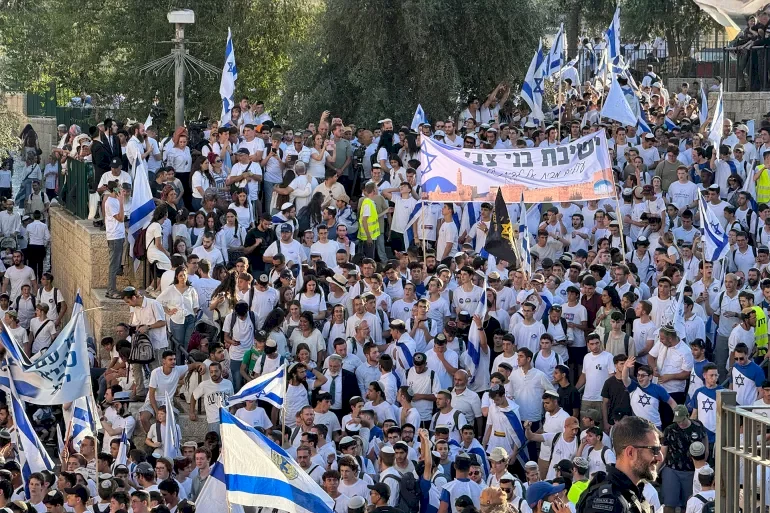 استنفار أمني إسرائيلي قبيل انطلاق "مسيرة الأعلام" بالقدس المحتلة