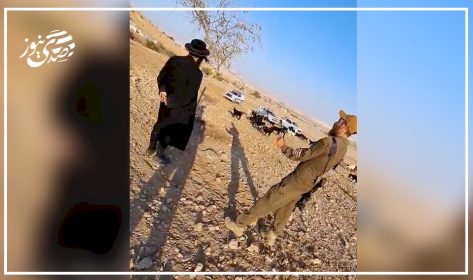 فيديو:: منظمة البيدر: مستوطنون يتجولون بين السكان بحماية الجيش في تجمع شلال العوجا