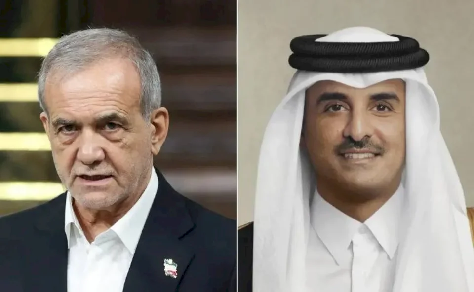 الرئيس الإيراني يعرب لأمير قطر عن «أسفه» للهجوم الصاروخي