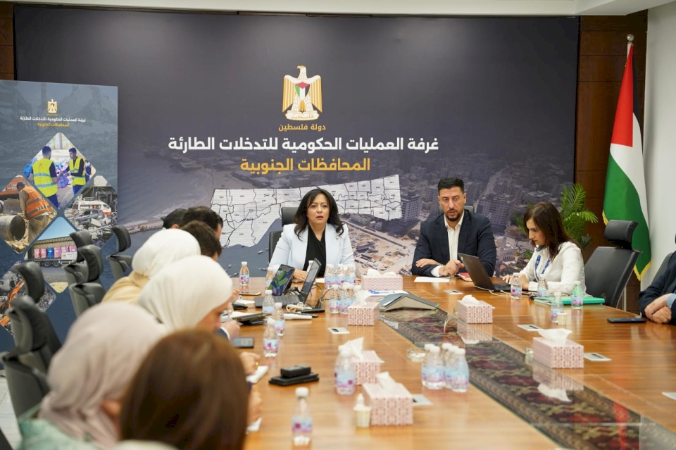 غرفة العمليات الحكومية تدعو لوقف العدوان وتؤكد تنسيق الجهود لإغاثة غزة