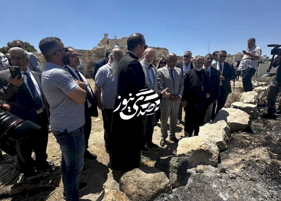 Huckabee during his visit to Taybeh: Desecrating a sacred place is a terrorist act and a crime, and we call for severe penalties on its perpetrators