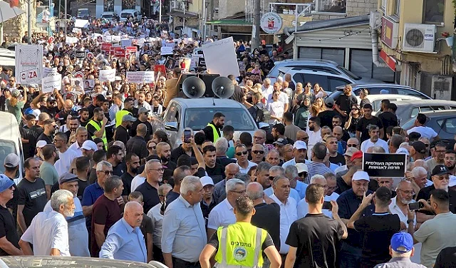 ضدّ الحرب على غزة والتجويع: الآلاف بمظاهرة قطرية بسخنين ووقفات في عدة بلدات