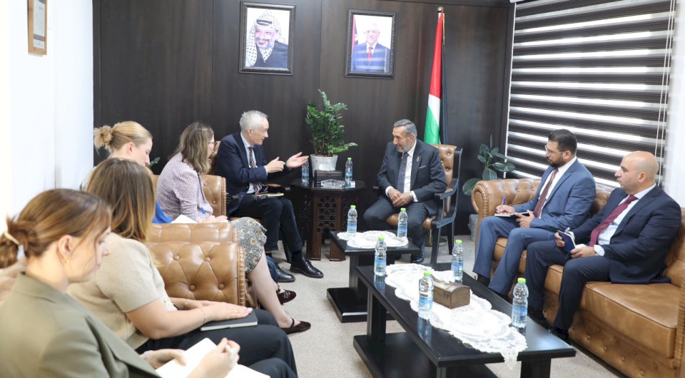 Justice Minister Meets with UK Delegation for Palestine