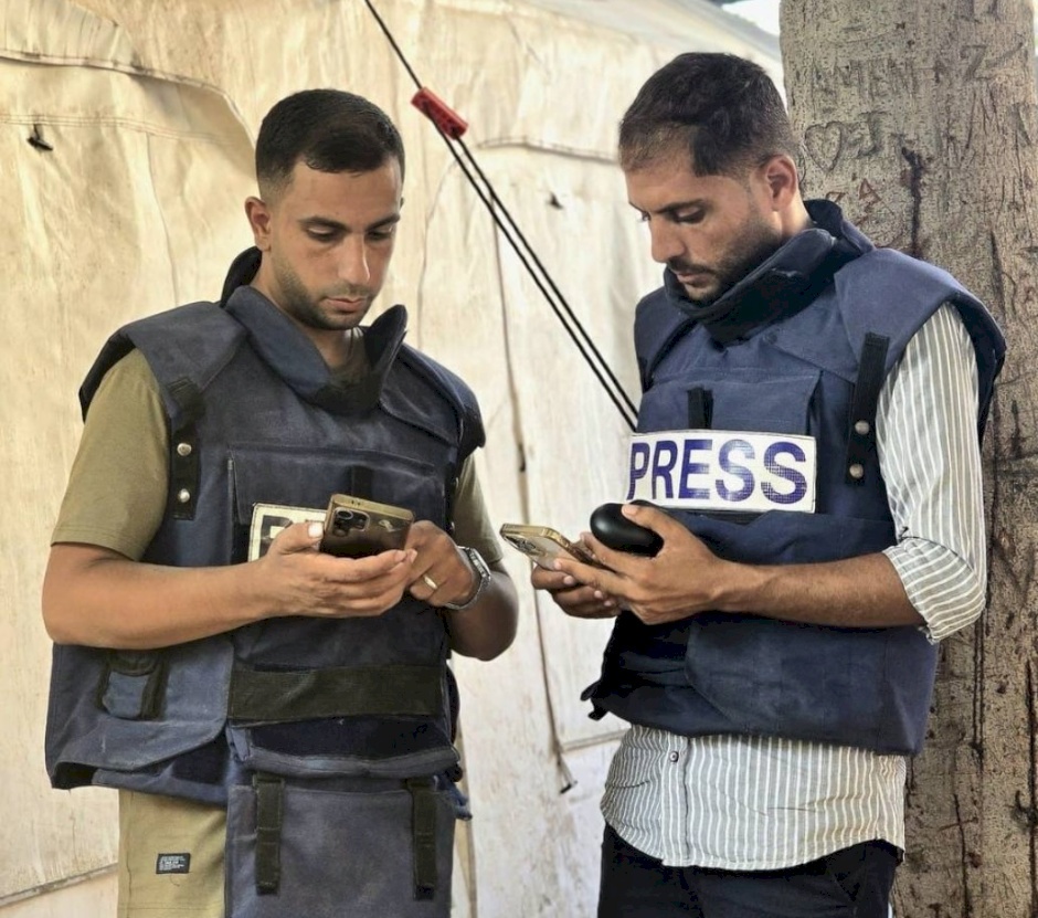 Palestinian Journalists' Syndicate Strongly Condemns the Assassination of Al-Sharif and Quraiqe