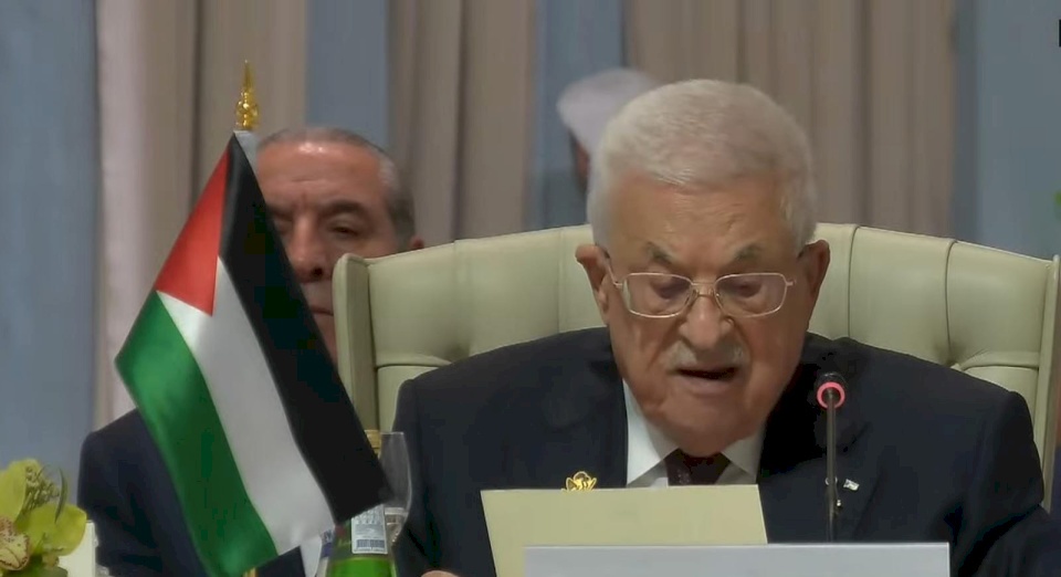 הנשיא אבאס בפני ועידת דוחא: פגיעה בכל מדינה ערבית או אסלאמית היא פגיעה בכל המדינות שלנו ובביטחון המשותף שלנו