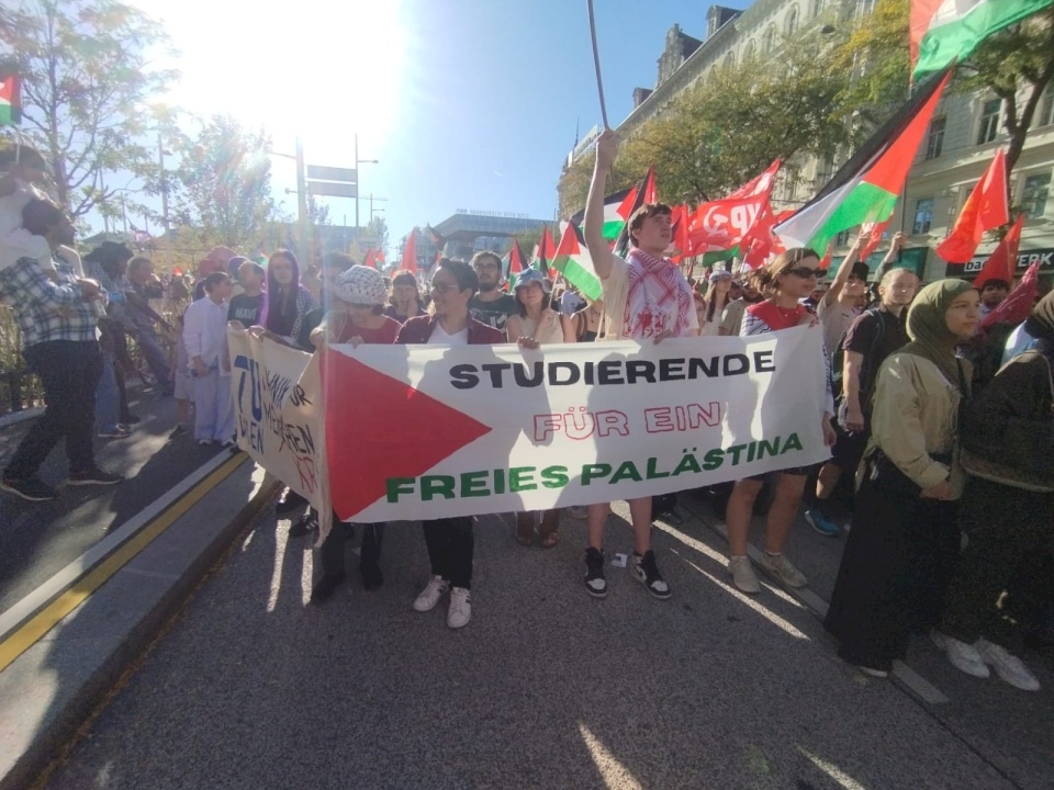 Tens of Thousands in the Capital Vienna Demand an End to the Genocide in Gaza and Freedom for Palestine