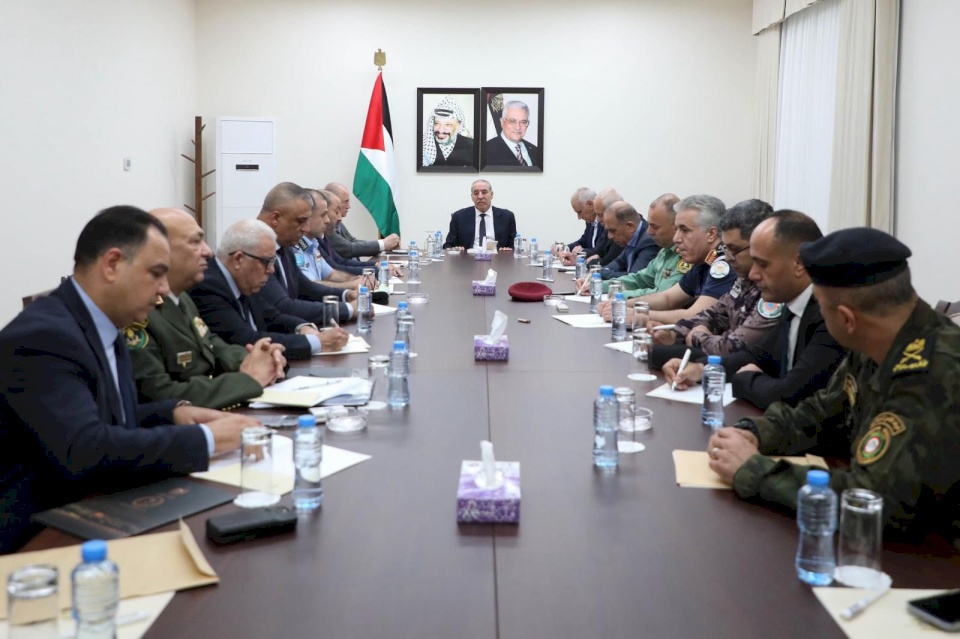 Sheikh Holds Security Meeting to Discuss Latest Developments Amid Israeli Escalation in the West Bank