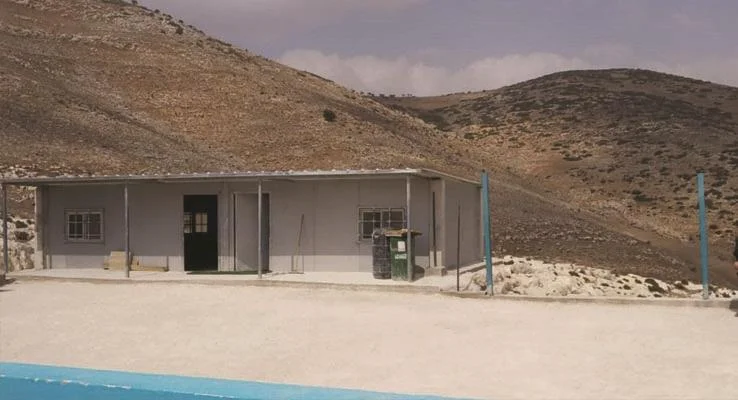 Occupation Forces and Settlers Raid the Challenge School in Abziq North of Tubas