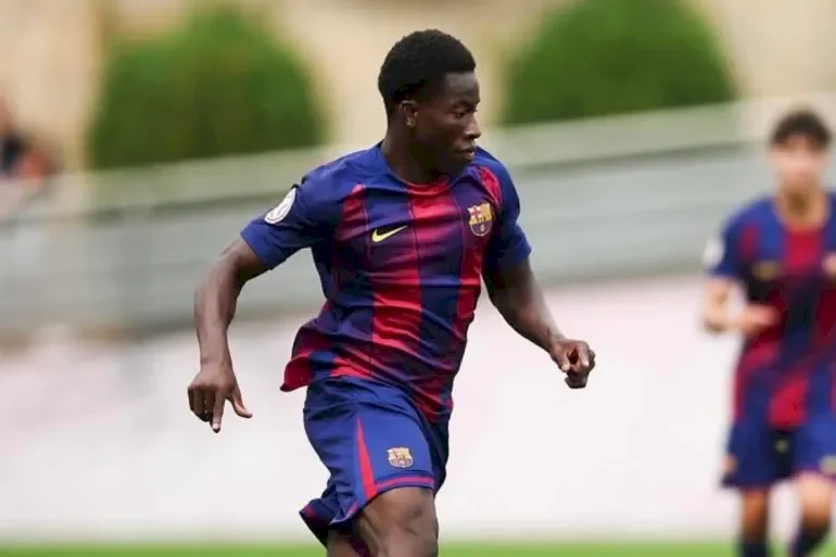 Tunkara.. A New Lamine Jamal at Barcelona Academy