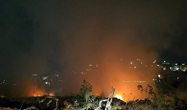 أم الفحم: إغلاق مدرسة بسبب التلوث الذي تسبب به حريق