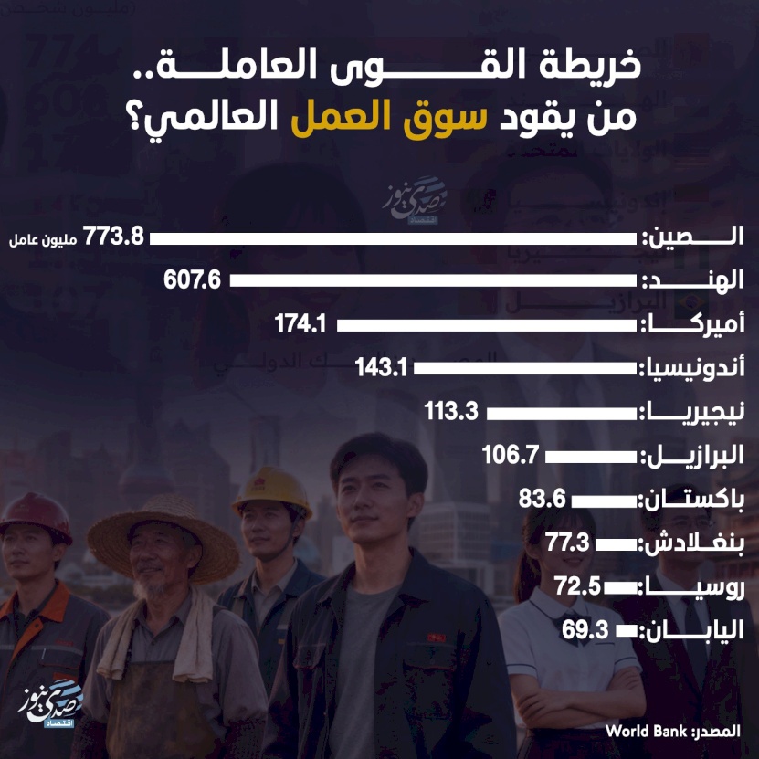 خريطة القوى العاملة.. من يقود سوق العمل العالمي؟