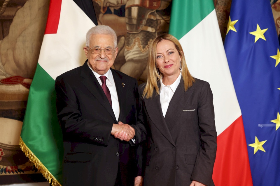 President during his meeting with the Prime Minister of Italy: We are committed to all the reforms that the State of Palestine has pledged to