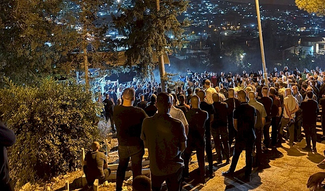 Funeral of Mahdi Salama in Arara and Ara after his execution by the occupation police
