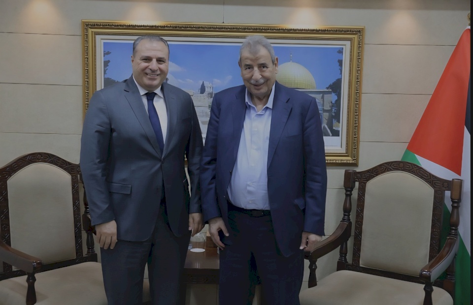 Khoury Discusses Christmas Arrangements in the Holy Land with the Jordanian Ambassador