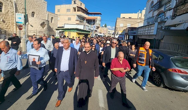 Marche silencieuse à Kfar Yasif en protestation contre le meurtre de l'étudiant Nabil Safiya