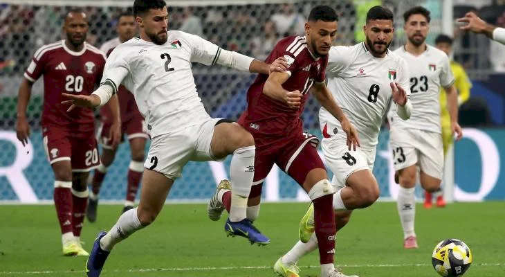 "The Palestinian" Wins Against Qatar National Team in the Opening of the Arab Cup