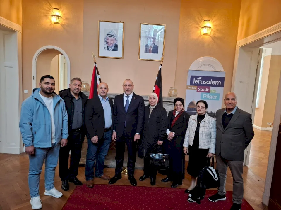 השרה נפגשת עם השגריר ערפה בברלין ומשתתפת בפעילויות סולידריות עם העם הפלסטיני