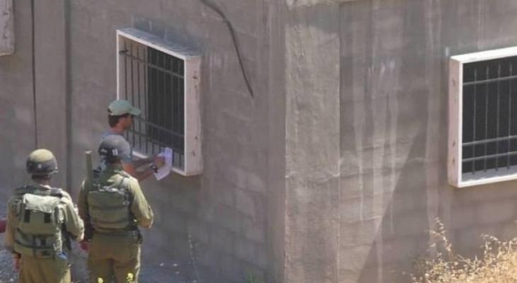 L'occupation informe de l'arrêt de la construction d'une maison au nord-est de Bethléem