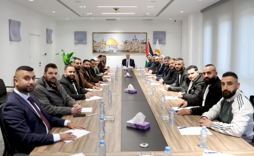 الشيخ يستقبل سكرتاريا الشبيبة الفتحاوية ويشيد بنجاح الانتخابات وتعزيز الدور الشبابي