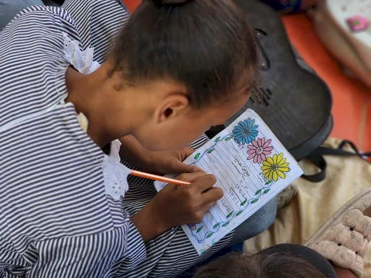 UNRWA Rebuilds Alternative Learning Spaces for Children in Gaza