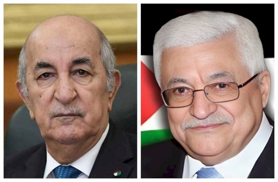 الرئيس يشكر نظيره الجزائري على دعمه للشعب الفلسطيني وقضيته العادلة