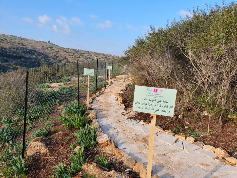 Palestine Bank Supports the Establishment of the Um al-Tout Environmental Garden in Jenin in Partnership with the Development Work Center "Together"