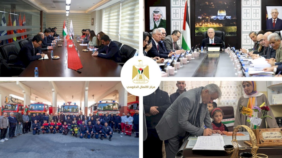 أهم التدخلات التنموية والإصلاحية للحكومة الفلسطينية الأسبوع الماضي