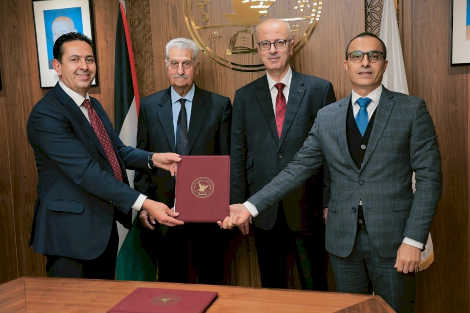 وفد من جامعة فلسطين الأهلية يزور جامعة النجاح الوطنية ويوقّع اتفاقية تعاون أكاديمي مشترك